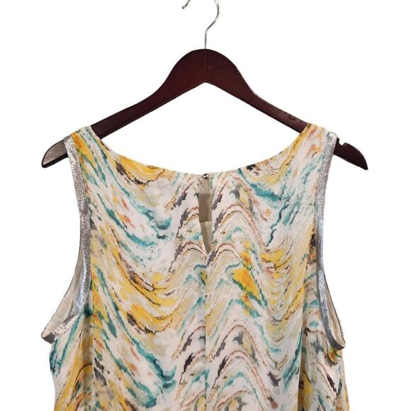Jennifer Lopez Multicolor Sleveless Blouse Top 1X Women's - Picture 5 of 6